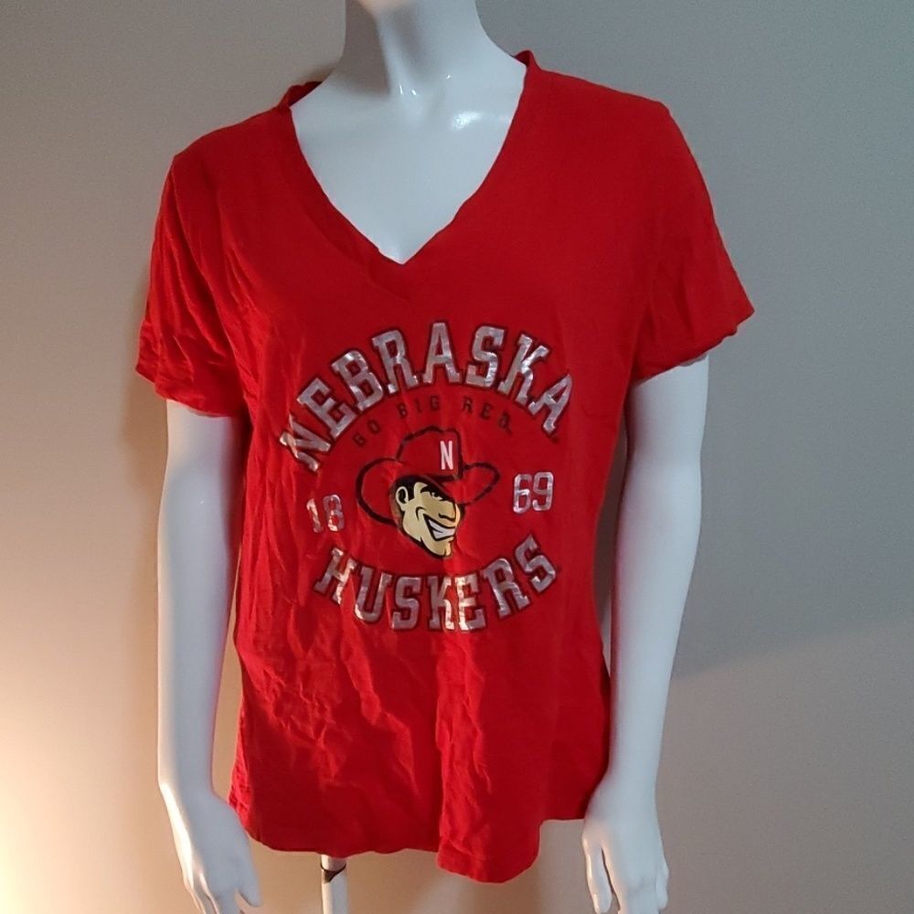 Pro Edge Nebraska Huskers Red Tee Shirt (L)